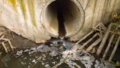 What is the easiest way to clear a blockage in the sewer line