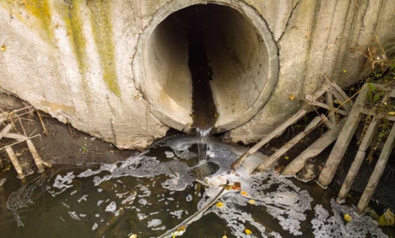 What is the easiest way to clear a blockage in the sewer line