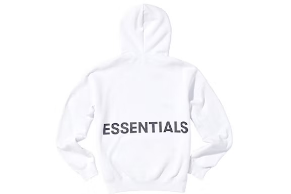 Essentials Graphic Pullover Hoodie – White